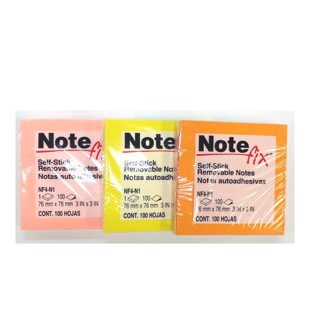 POST-IT (3 X 3) COLORES NEON SURTIDOS