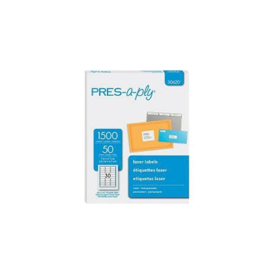 ETIQUETAS P/PRINTER (1 X 2-5/6) CLEAR  50H PRESS-A-PLAY