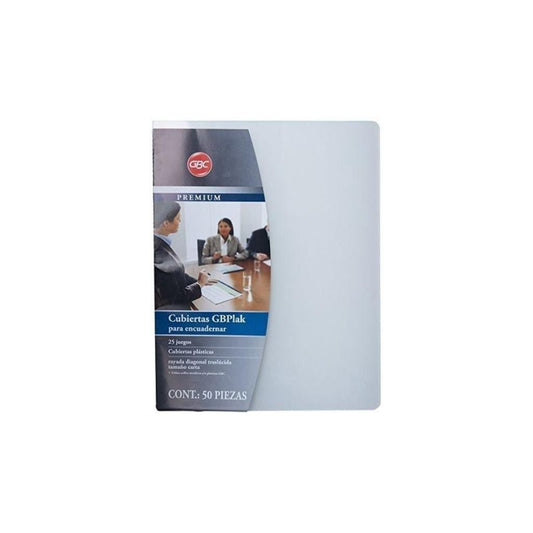 CUBIERTAS PLASTICAS C/LINEA 25 PAR CARTA CLEAR GBPLAK PREMIUM