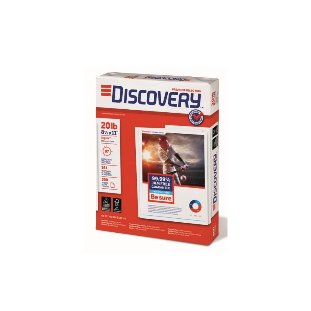 PAPEL BOND 20 (8.5 X 11) DISCOVERY 500/1 (75 grs)
