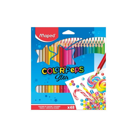 JUEGO LAPICES COLORES COLOR PEPS STAR 48/1 BL
