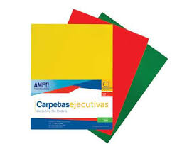 FOLDERS SATINADO - LAMINADO (8.5 X 11) ROJO