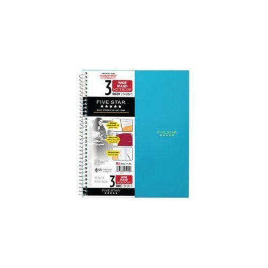 CUADERNO 3 DIV. FIVE STAR (10.5 x 8) FASHION