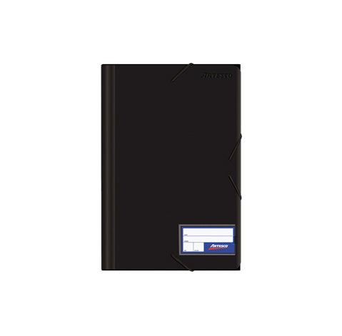 FOLDERS PLASTICO C/ELASTICO NEGRO (8.5 x11)