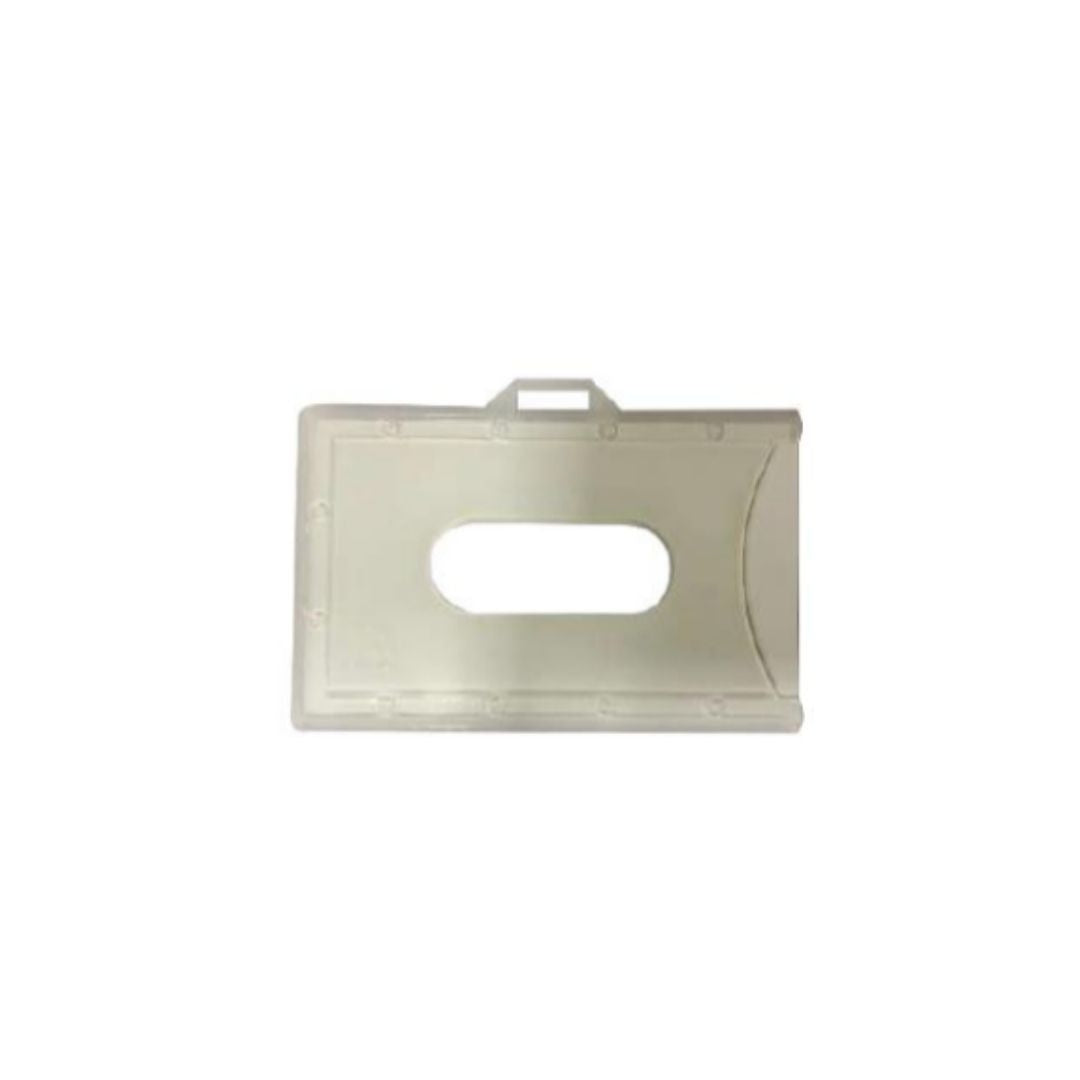 PORTACARNET PLASTICO CLEAR HORIZONTAL