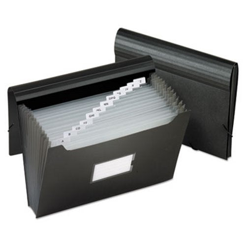 FOLDERS ACORDEON PLASTICO (10X12)  7 DIV. NEGRO