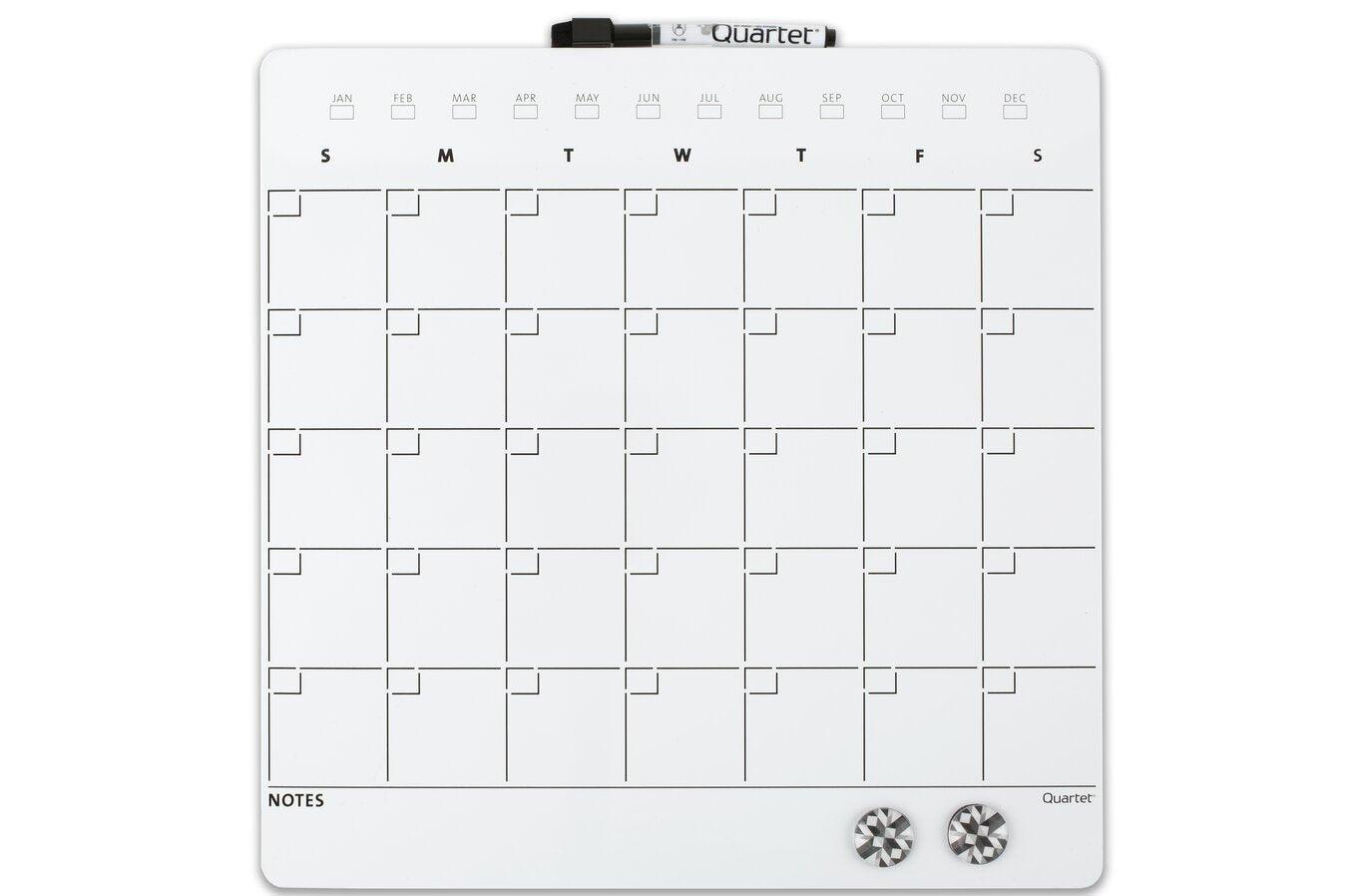 PIZARRA CALENDARIO 14X14" MAGNETICO DRY-ERASER