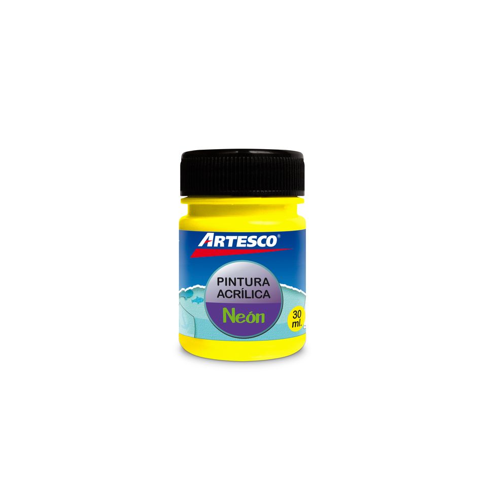 PINTURA ACRILICA MATE NEON 30ML  AMARILLO