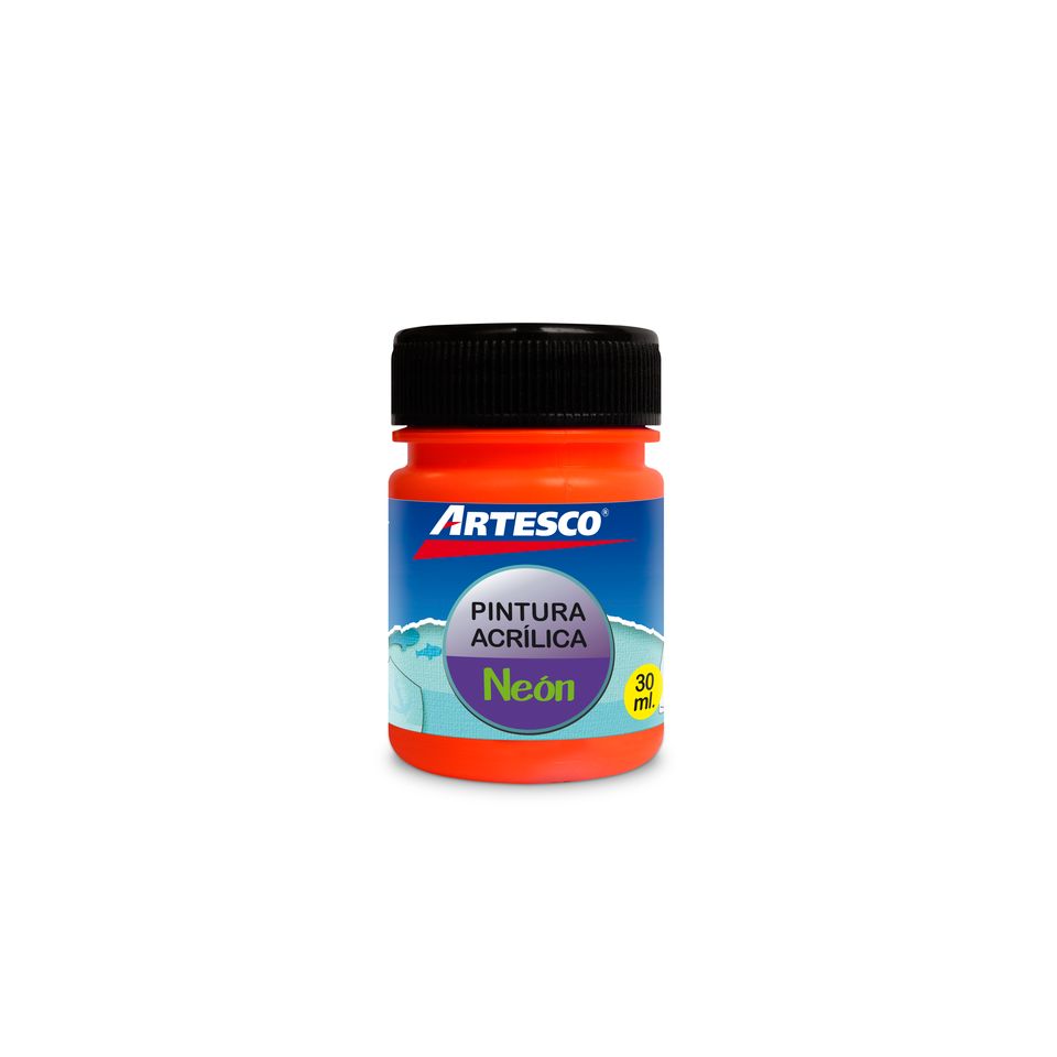 PINTURA ACRILICA MATE NEON 30ML NARANJA