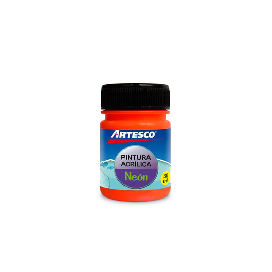 PINTURA ACRILICA MATE NEON 30ML NARANJA