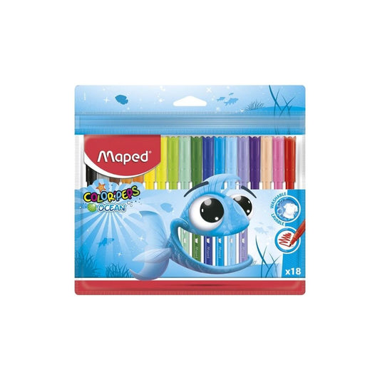 JUEGO DE MARCADORES COLOR PEPS OCEAN 18/1 BL