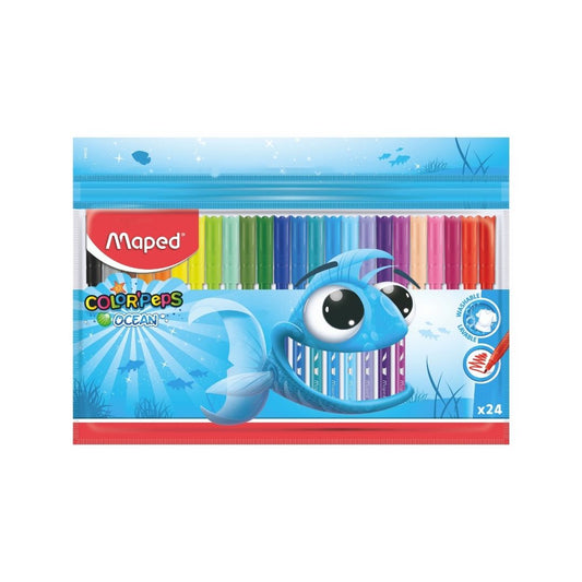JUEGO DE MARCADORES COLOR PEPS OCEAN 24/1 BL