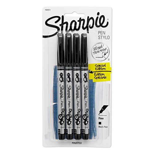 JUEGO DE FELPAS SHARPIE PEN STYLO 4/1 NEGRA