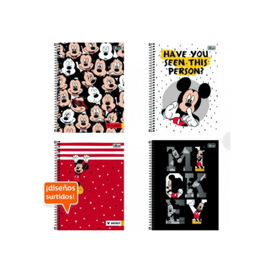 CUADERNO EN ESP. (8.5 X 11) 96H MICKEY TD.