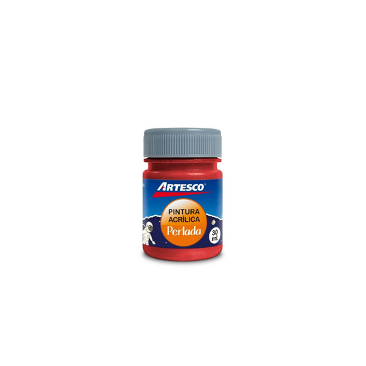 PINTURA ACRILICA PERLADA METALICA 30ML ROJO