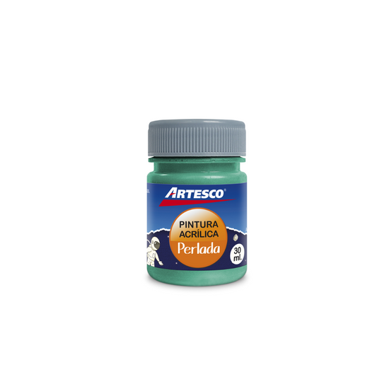 PINTURA ACRILICA PERLADA METALICA 30ML VERDE