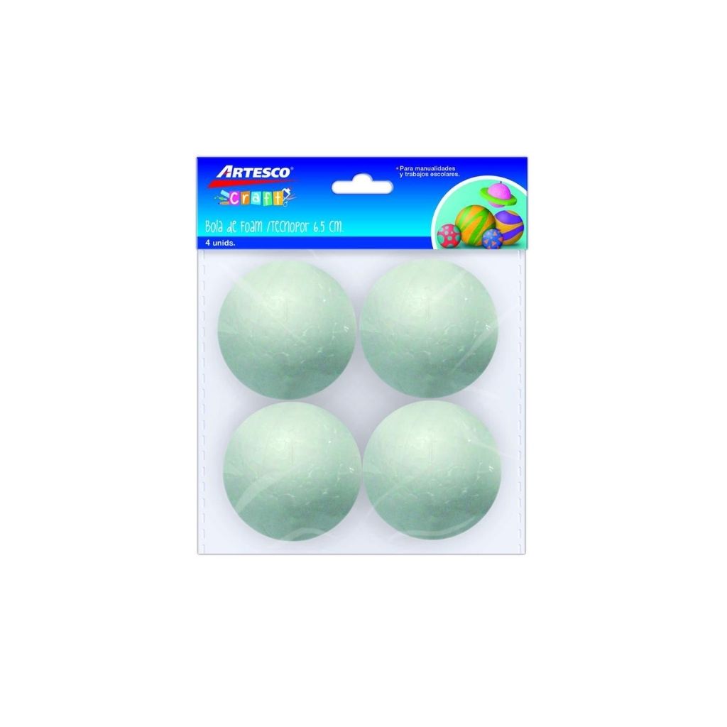 BOLAS DE FOAM 6.5CM  4/1 BLISTER