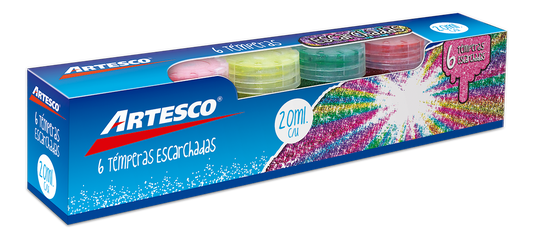 JUEGO TEMPERA 6/1 ESCARCHADA