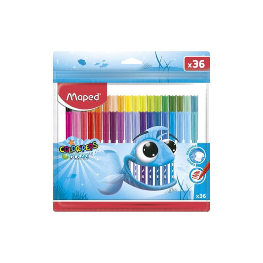 JUEGO DE MARCADORES COLOR PEPS OCEAN 36/1 (Funda)BL