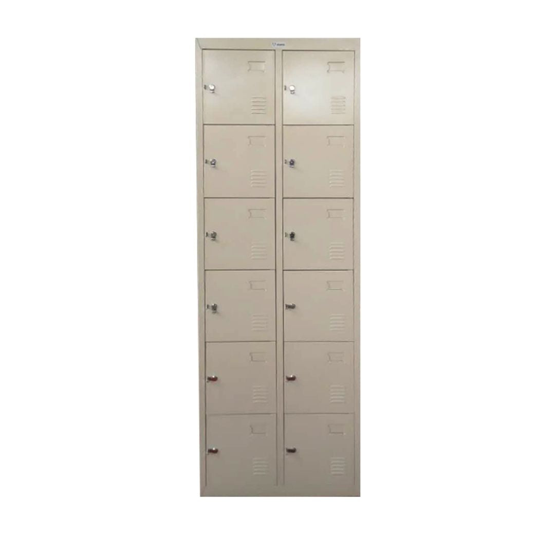 LOCKER FAMILIA SATURNO CANDADO C/12 P. (24x73X15.5) CREMA