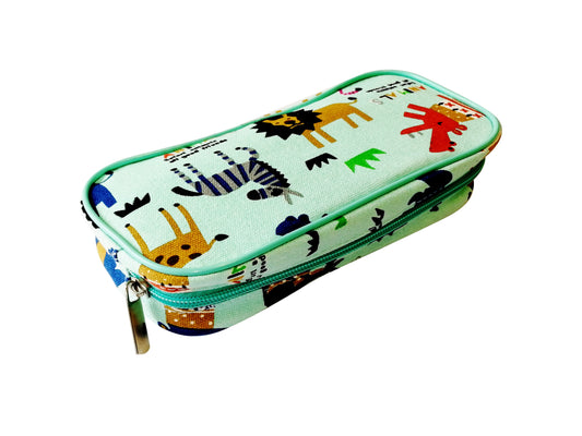 ESTUCHE P/LAPICES C/DISEÑOS ANIMALITOS C/ZIPPER