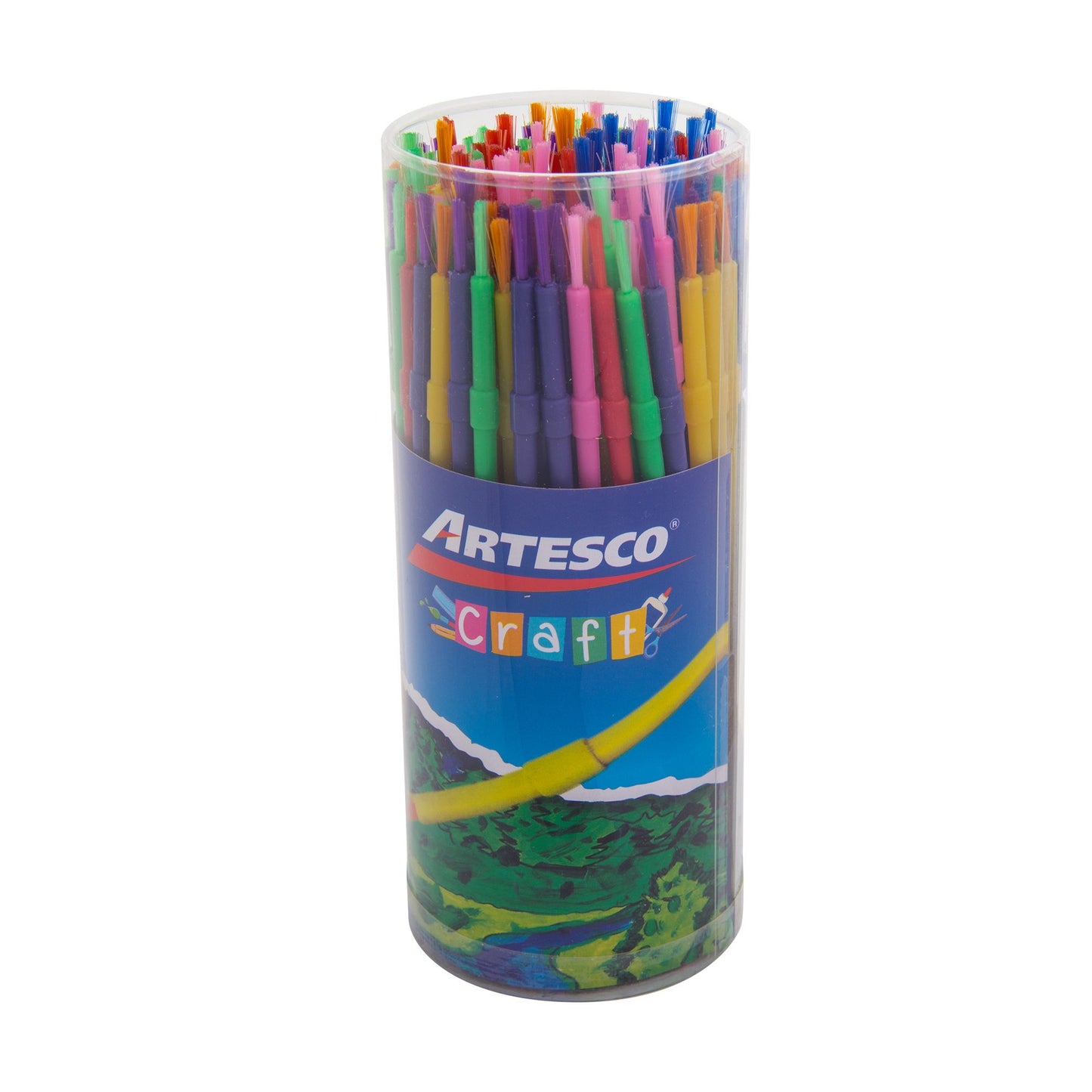 PINCELES NYLON SINTETICO REDONDO 144/1 COLORES SURT.