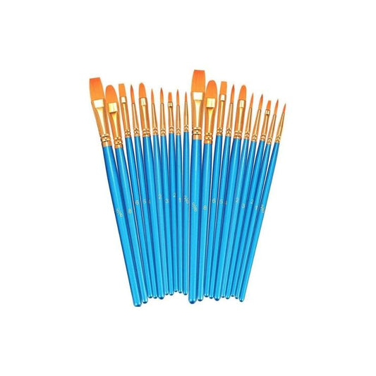 PINCELES NYLON SINTETICO REDONDO #14 M.MADERA AZUL