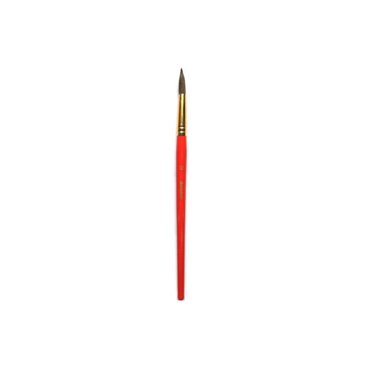 PINCELES PONY REDONDO #12 M.MADERA ROJO