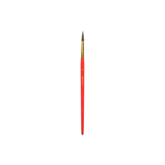 PINCELES PONY REDONDO #8 M.MADERA ROJO
