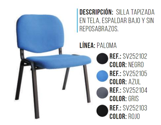 SILLA P/ESCRITORIO GERENCIAL B/CROMO PU BLANCA