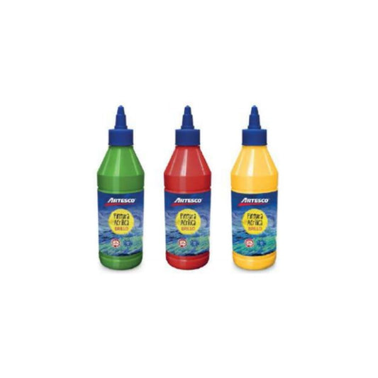 PINTURA ACRILICA BRILLANTE 250ML AMARILLO