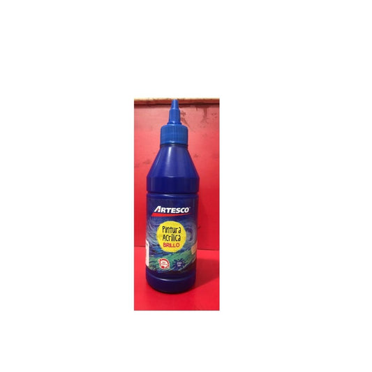 PINTURA ACRILICA BRILLANTE 250ML AZUL OSC.