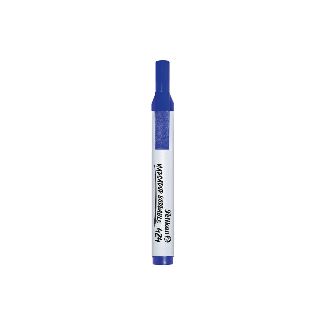 MARCADOR BORRABLE P/PIZARRA 424 AZUL