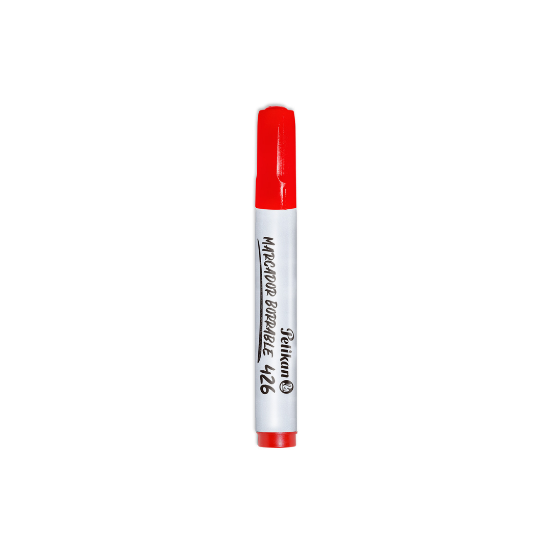 MARCADOR BORRABLE P/PIZARRA 426 ROJO