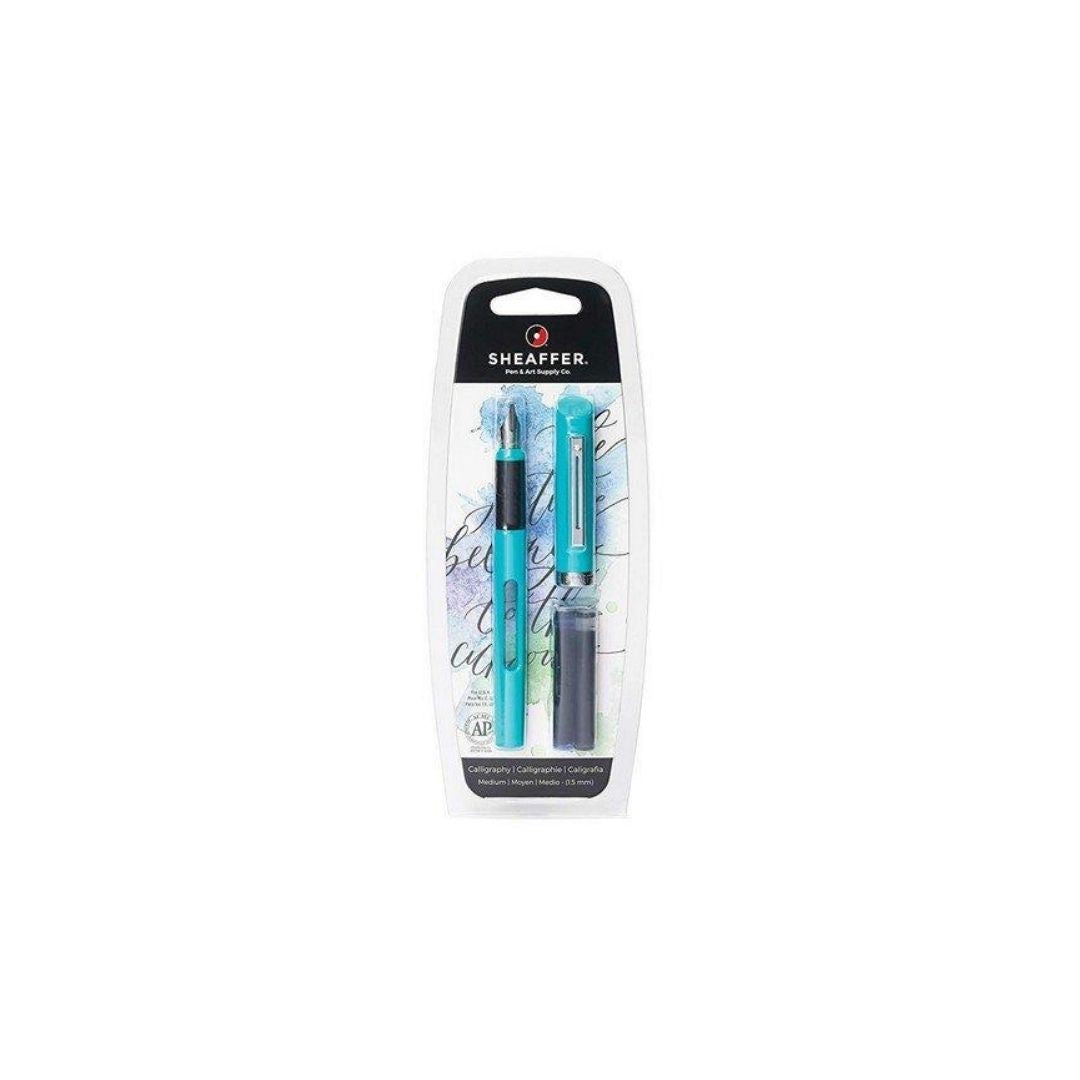 PLUMA FUENTE SHEAFFER CALIGRAFICAS BLUE C/REFILL BLISTER