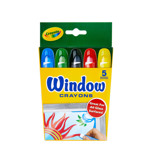 JUEGO CREYONES DE CERA P/CRISTAL 5/1 VENTANA (CRAYOLA)