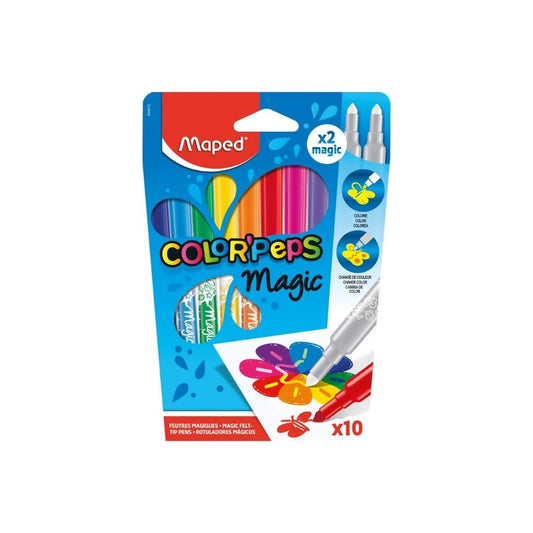 JUEGO FELPAS P/ROTULAR 10/1 COLORES MAGICOS