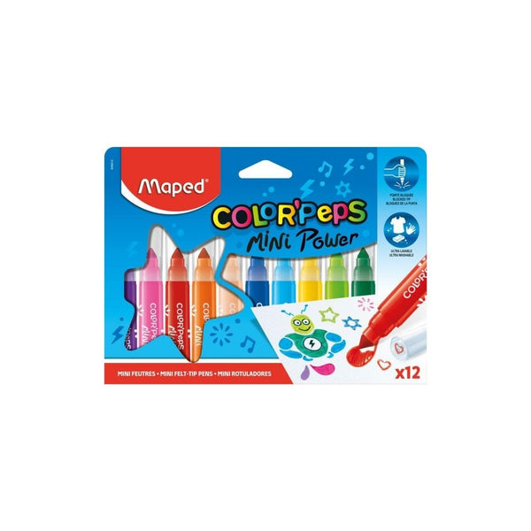 Feutres Maped Color'peps Mini Power x12