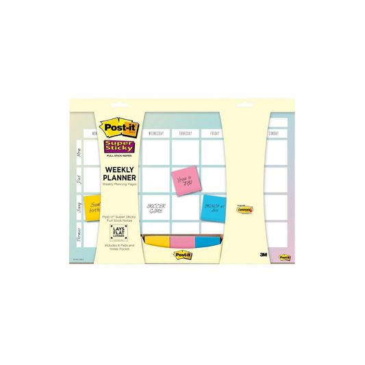 CALENDARIO SEMANAL T/POST-IT (11.9 X 17.9) BRIHGHTS BL