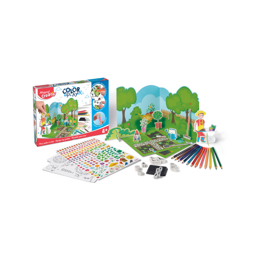 JUEGOS CREATIVOS, COLOR&PLAY MI JARDIN P/CREAR 4+