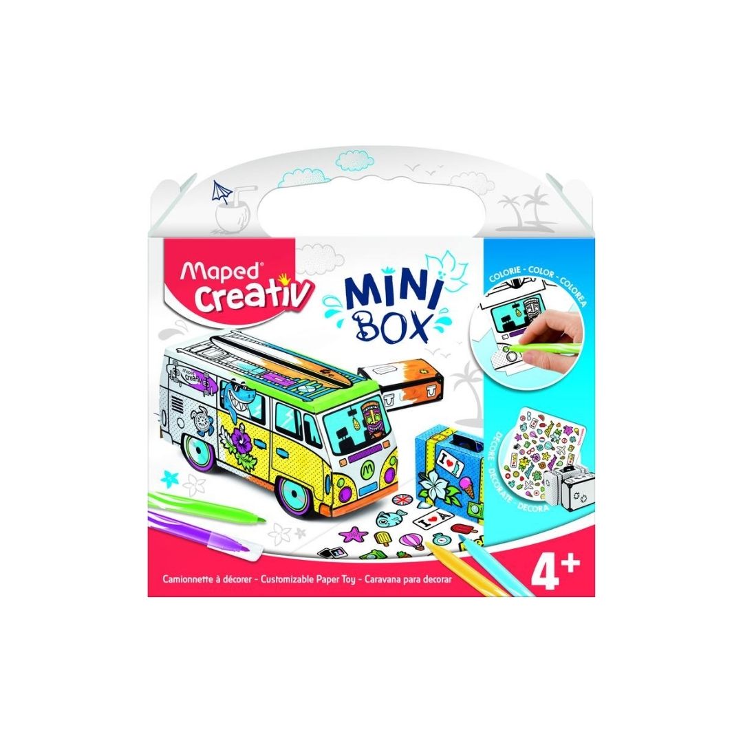 CAJAS MINI P/MANUALIDADES JGO DE PAPEL PESONALIZABLE 4+