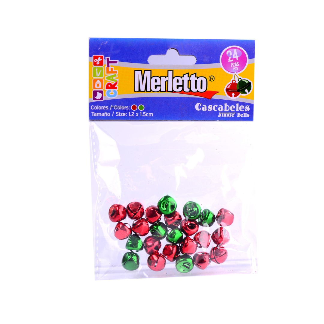CASCABELES (1.2X1.5)CM VERDE/ROJO 24/1 BLISTER