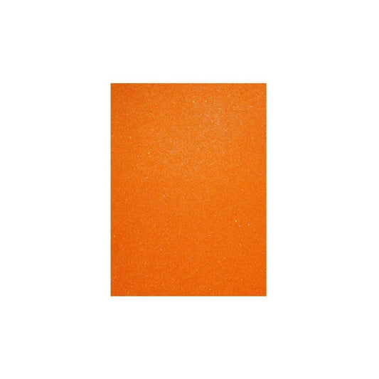 FOAMY ARTESCO GLITTER EVA (8.5 X 11)  NARANJA