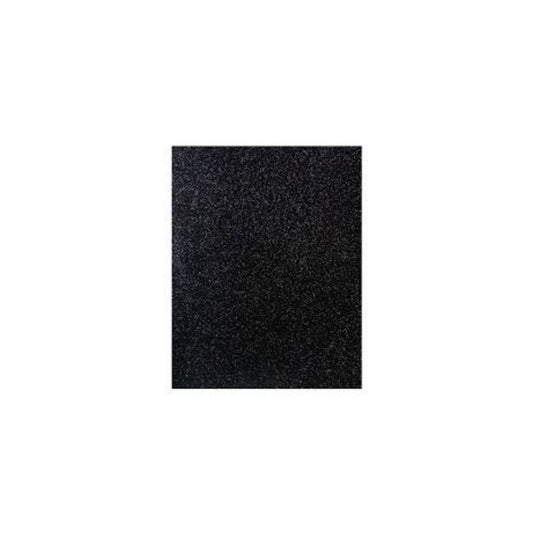 FOAMY ARTESCO GLITTER EVA (8.5 X 11)  NEGRO