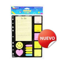 JUEGO NOTAS ADHESIVAS 13/1 BLISTER
