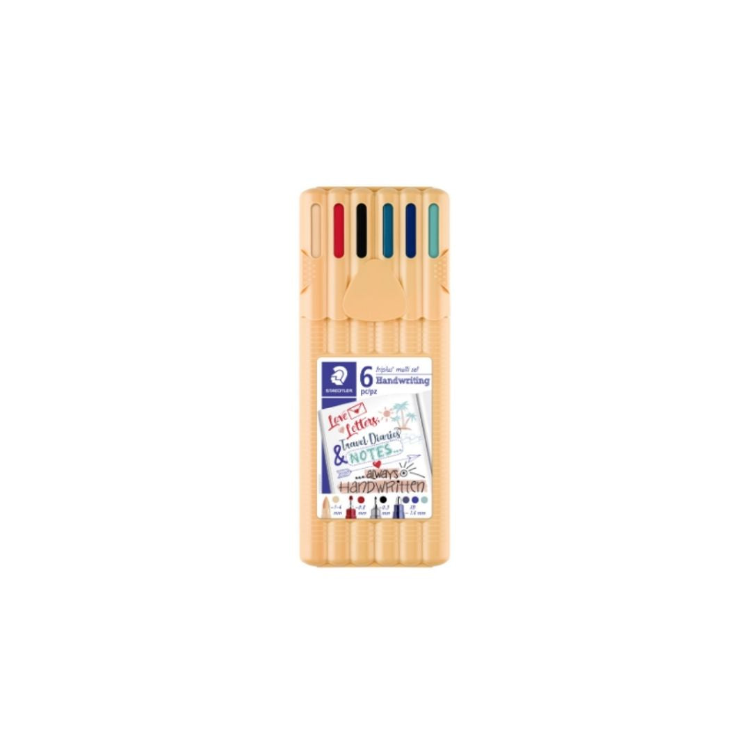 JUEGO FELPAS FINELINER TRIPLUS HANDWRITING 6/1