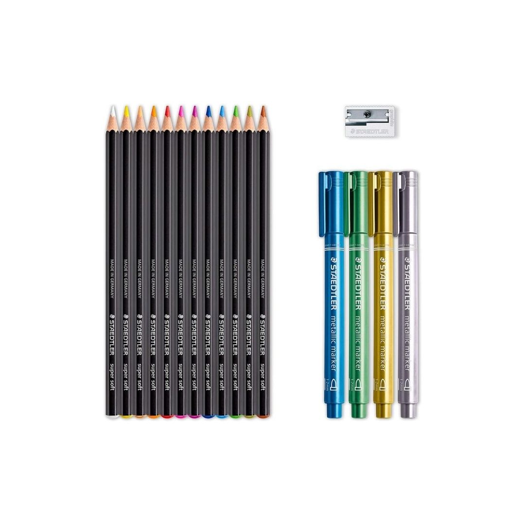 JUEGO COLORES MIXTO BLANCO&NEGRO 17pz BL