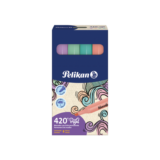 JUEGO MARCADORES PERMANENTES PASTEL  8/1  420 BL