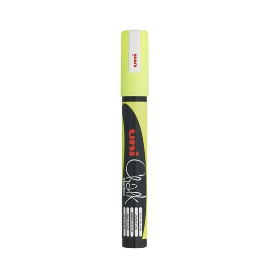 MARCADOR P/PIZARRA BLANCA CHALK (5mm) AMARILLO FLUO