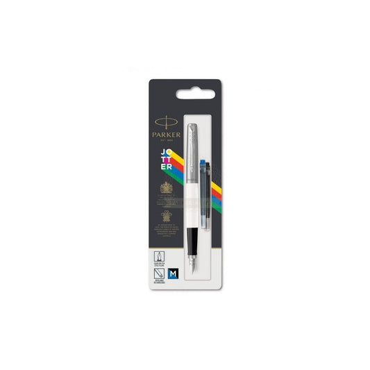 PLUMA FUENTE PARKER JOTTER BCO. C/REFILL BLISTER